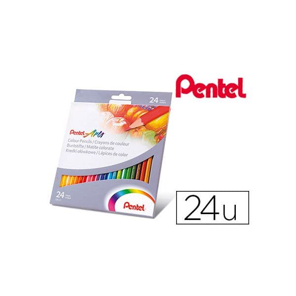 Pentel Lápis de Cor 24 un. - 0884851024183