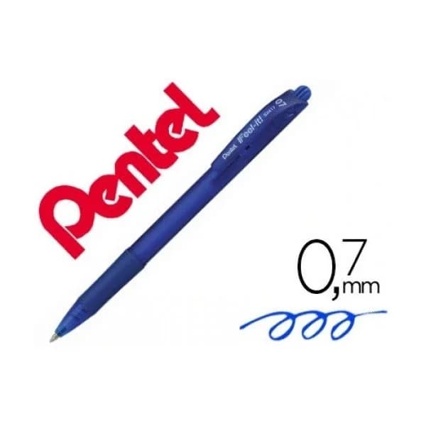 Pentel Esferográfica BX417 0,7mm Azul 12 Un.
