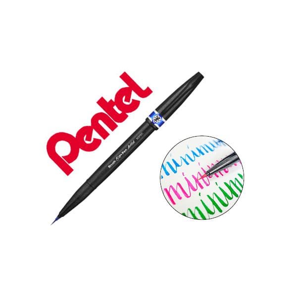 Pentel Caneta Pincel Artist Azul 12 unidades