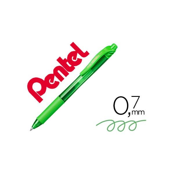 Pentel Roller Energel Bl107 Verde Lima 0.7mm 12 un.