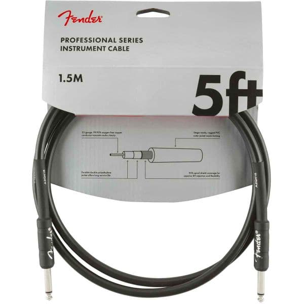 Fender Professional Series 1,5m Jack/jack Black