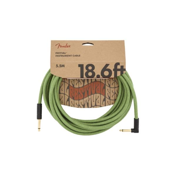 Fender Festival Cabo Jack Mono Para Jack Mono Pure Hemp. 5.5 metros Green