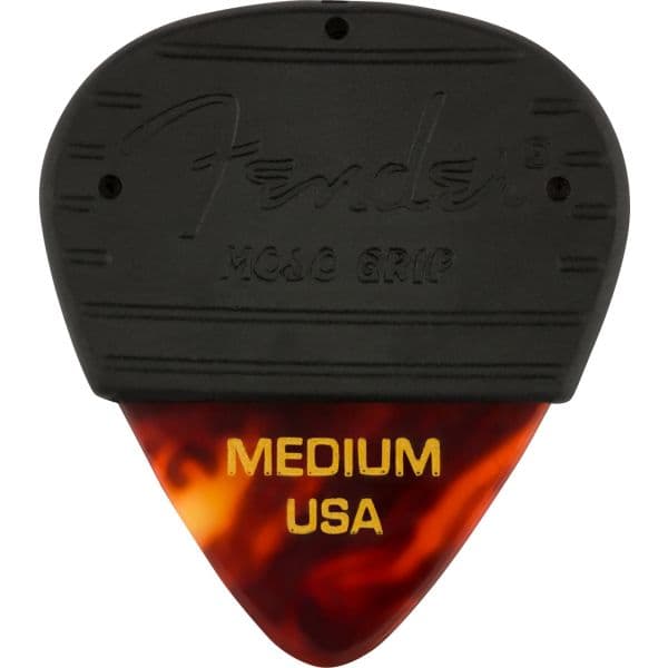 Fender Palheta FGuitarra Mojo Grip Celluloid Tortoiseshell Medium