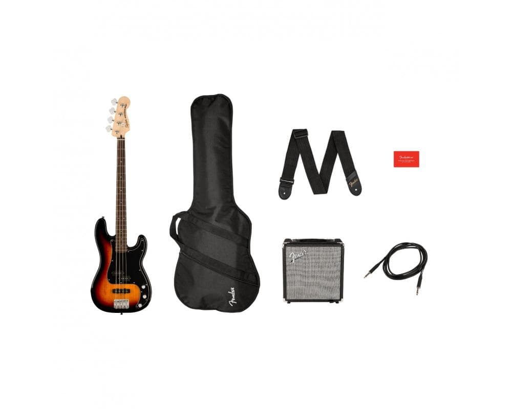 Squier by Fender Affinity Precision Bass PJ Pack 3-Color Sunburst - BimotorDJ