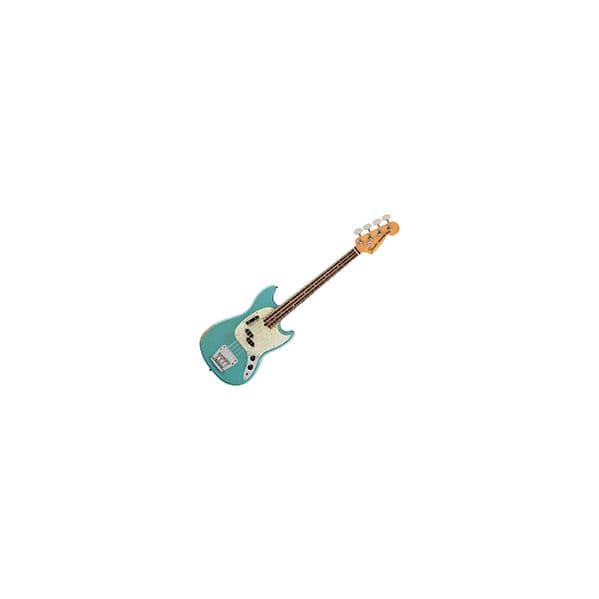 Fender Baixo Eléctrico Short Scale Mustang Jmj Road Worn Rw Daphne Blue