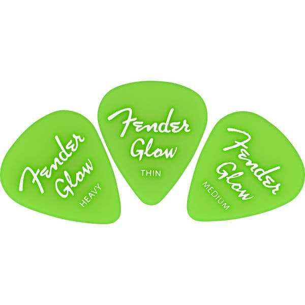 Fender Set 12 Palhetas Glow In The Dark 351