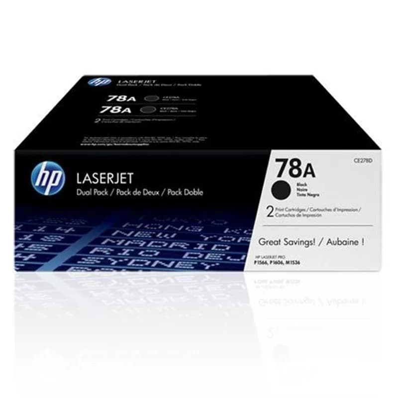 HP 78A Black CE278AD - Pack 2