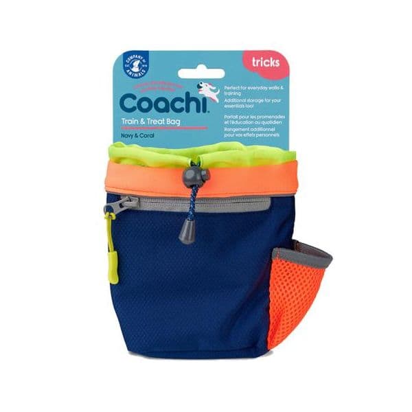 Coati Bolsa para Snacks Train & Treat Bicolor Azul/Coral 15X15 Cm