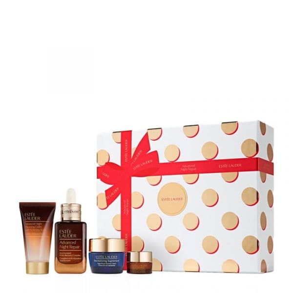 Estée Lauder Advanced Night Repair Holiday Skincare Sérum 50ml + Gel de Limpeza Facial 30ml + Creme  Noturno 15ml + Contorno dos Olhos 5ml Coffret
