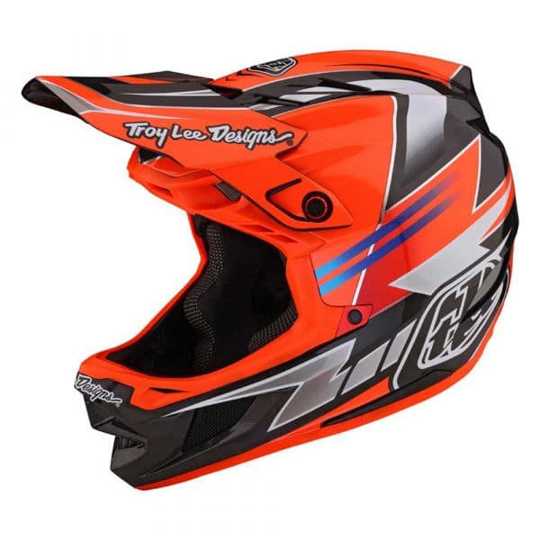 Troy Lee Designs D4 Carbon Mips Downhill Helmet Vermelho L