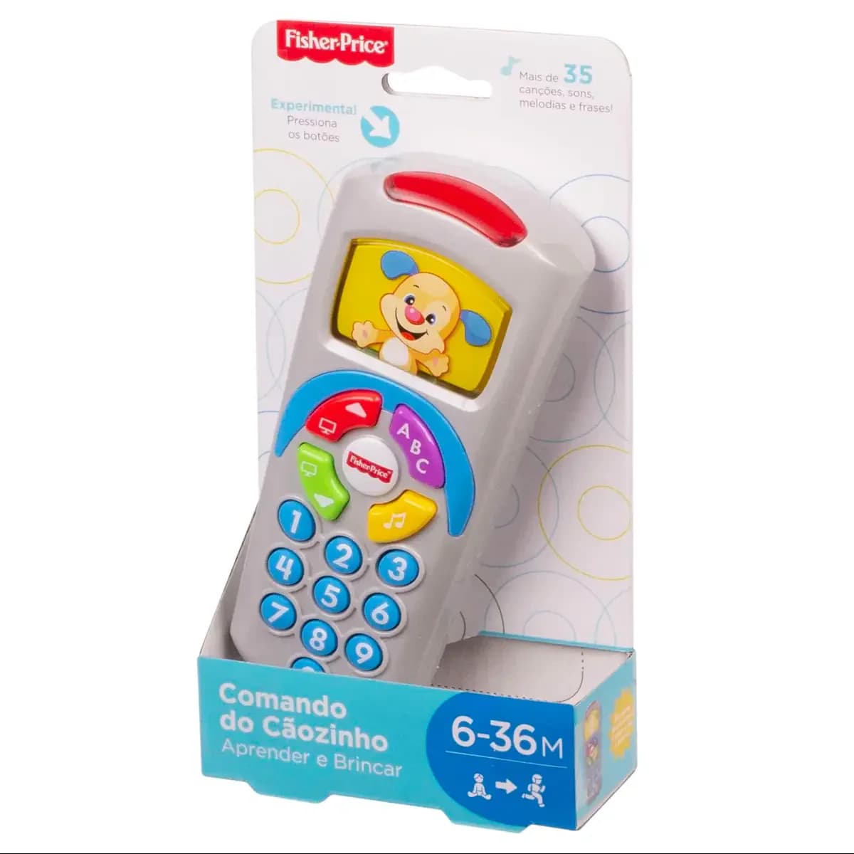 Fisher-Price Comando de TV do Cãozinho Aprender e Brincar - DLD36