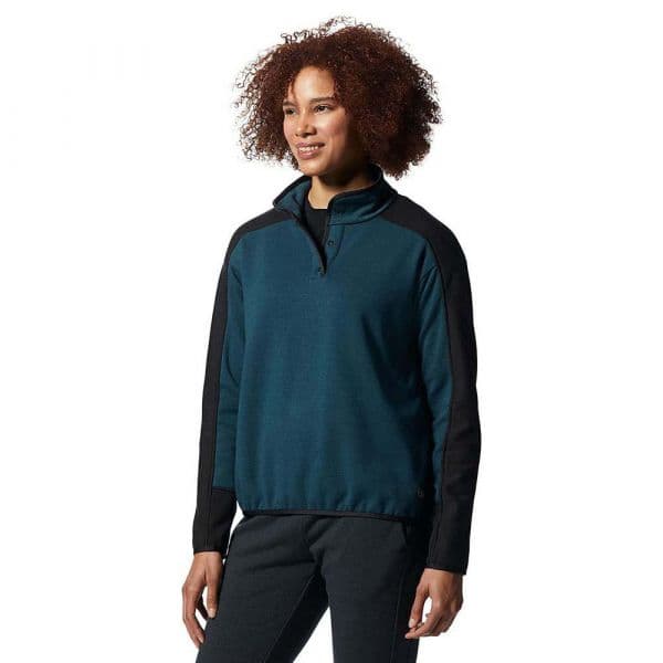 Mountain Hardwear Camplife Half Zip Sweatshirt Azul L Mulher
