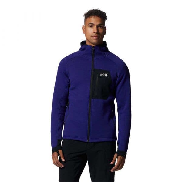 Mountain Hardwear Power Grid Hoodie Azul S Homem