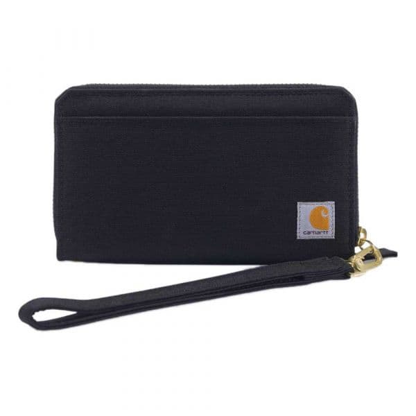 Carhartt Nylon Duck Lay Flat Wallet Preto