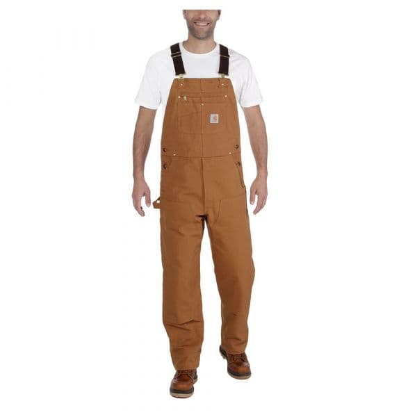 Carhartt Logo Bib Overall Jumpsuit Beige 32 / 32