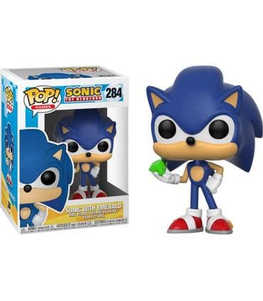 Funko POP! Games: Sonic the Hedgehog - Sonic with Emerald #284