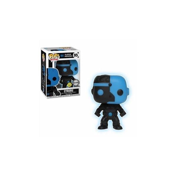 Funko POP! Heroes Justice League -Cyborg Silhouette (Glow in The Dark) #95