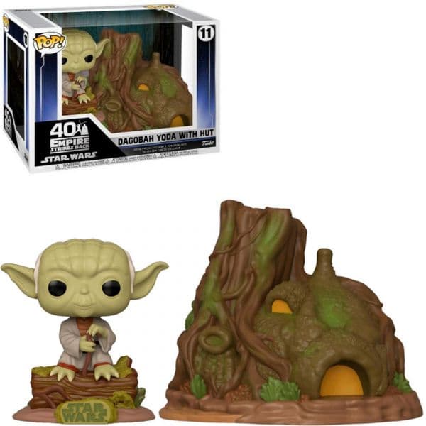 Funko POP! Bobble-Head: Star Wars: The Empire Strikes Back Dagobah Yoda With Hut #11