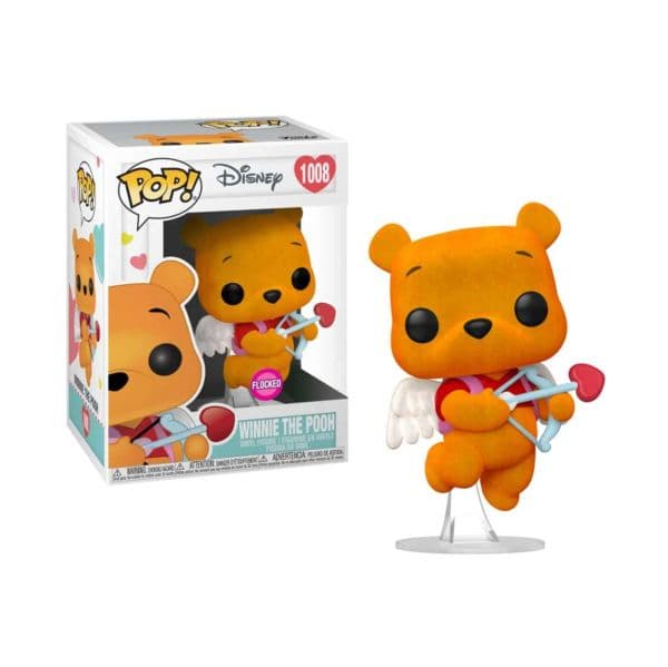 Funko POP! Disney: Winnie the Pooh - Winnie "Saint Valentin" (Flocked) Exclusive #1008
