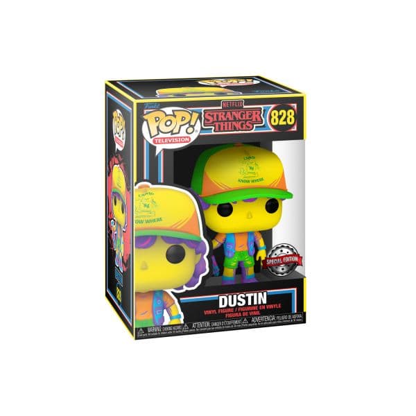 Funko POP! Television: Stranger Things - Dustin (Black Light) #828