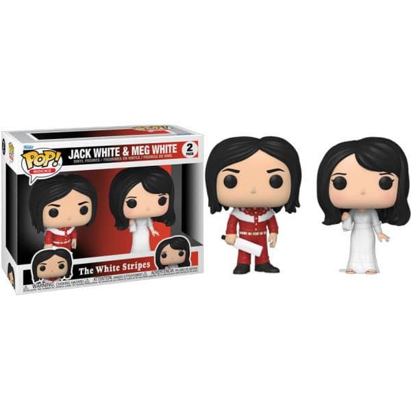 Funko POP! Rocks: The White Stripes - Jack White and Meg White #2 Pack