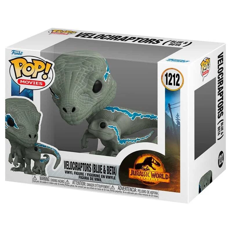 Funko POP! Movies: Jurassic World: Dominion - Velociraptors Blue & Beta #1212