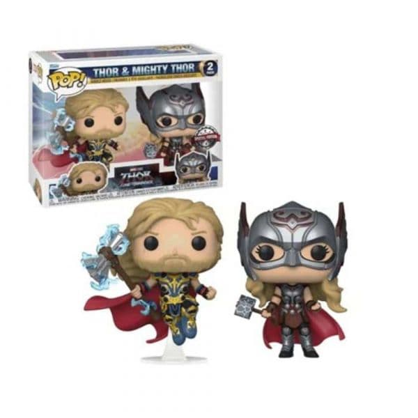 Funko POP! Marvel: Thor Love And Thunder - Thor & Mighty Thor #2-Pack
