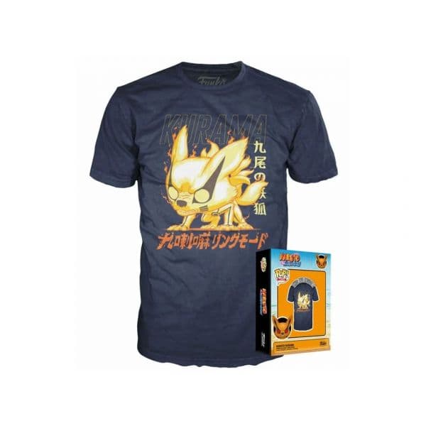 Funko T-shirt Kurama Preto L Unissexo