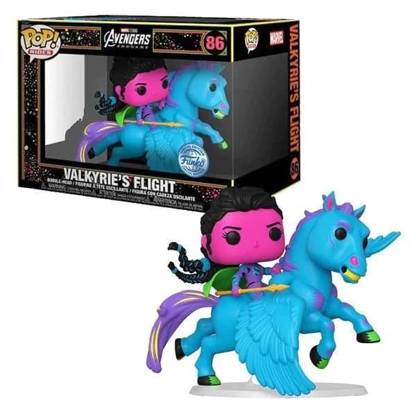 Funko POP! Marvel: Avengers Endgame - Valkyrie's Flight (Black Light) #86