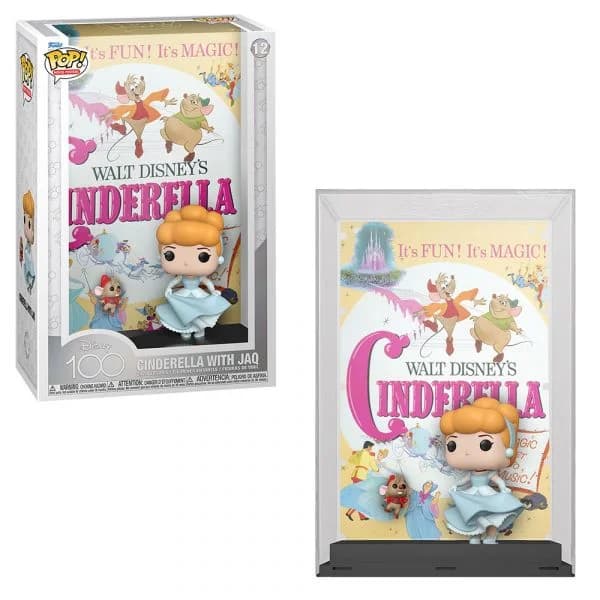 Funko POP! Movies: Posters: Disney 100th Anniversary - Cinderella With Jaq #12