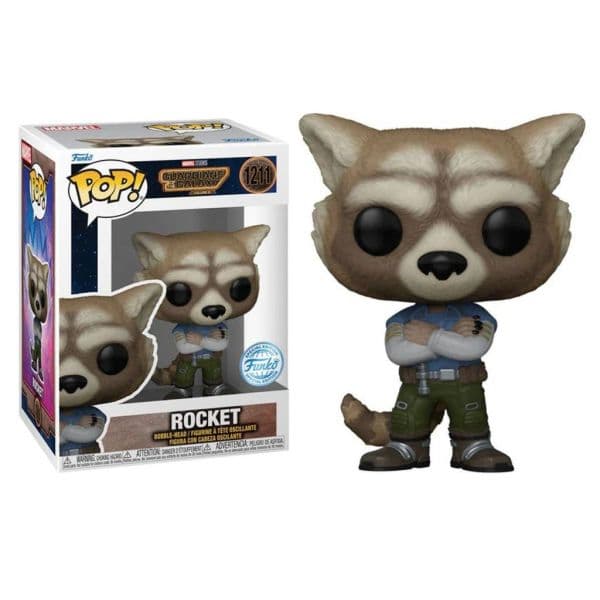 Funko POP! Marvel: Guardians of the Galaxy Vol. 3 - Rocket Exclusive #1211