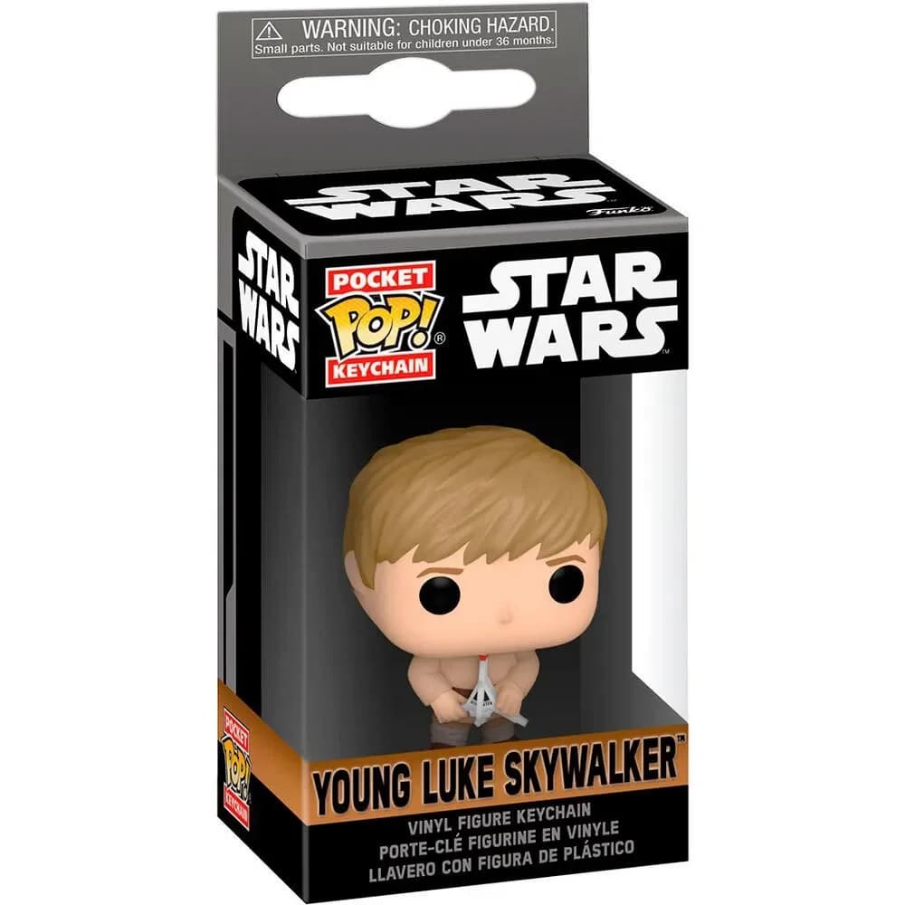 Funko Pocket POP! Porta-chaves Star Wars Obi-Wan Kenobi - Young Luke Skywalker Bobble-Head