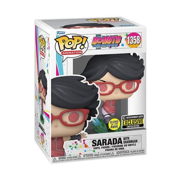 Funko POP! Animation: Boruto: Naruto Next Generations - Sarada with Sharingan (GITD) #1358