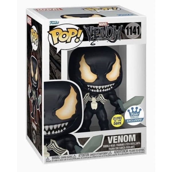 Funko POP! Marvel - Venom (GITD - Funko Sticker Exclusive) #1141