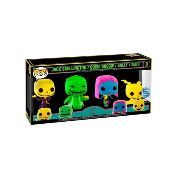Funko Pop! Disney The Nightmare Before Christmas - Jack Skellington, Oogie Boogie, Sally, Zero