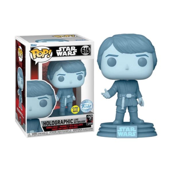 Funko POP! Star Wars: Return of the Jedi 40th Anniversary - Holographic Luke Skywalker (GITD) #615
