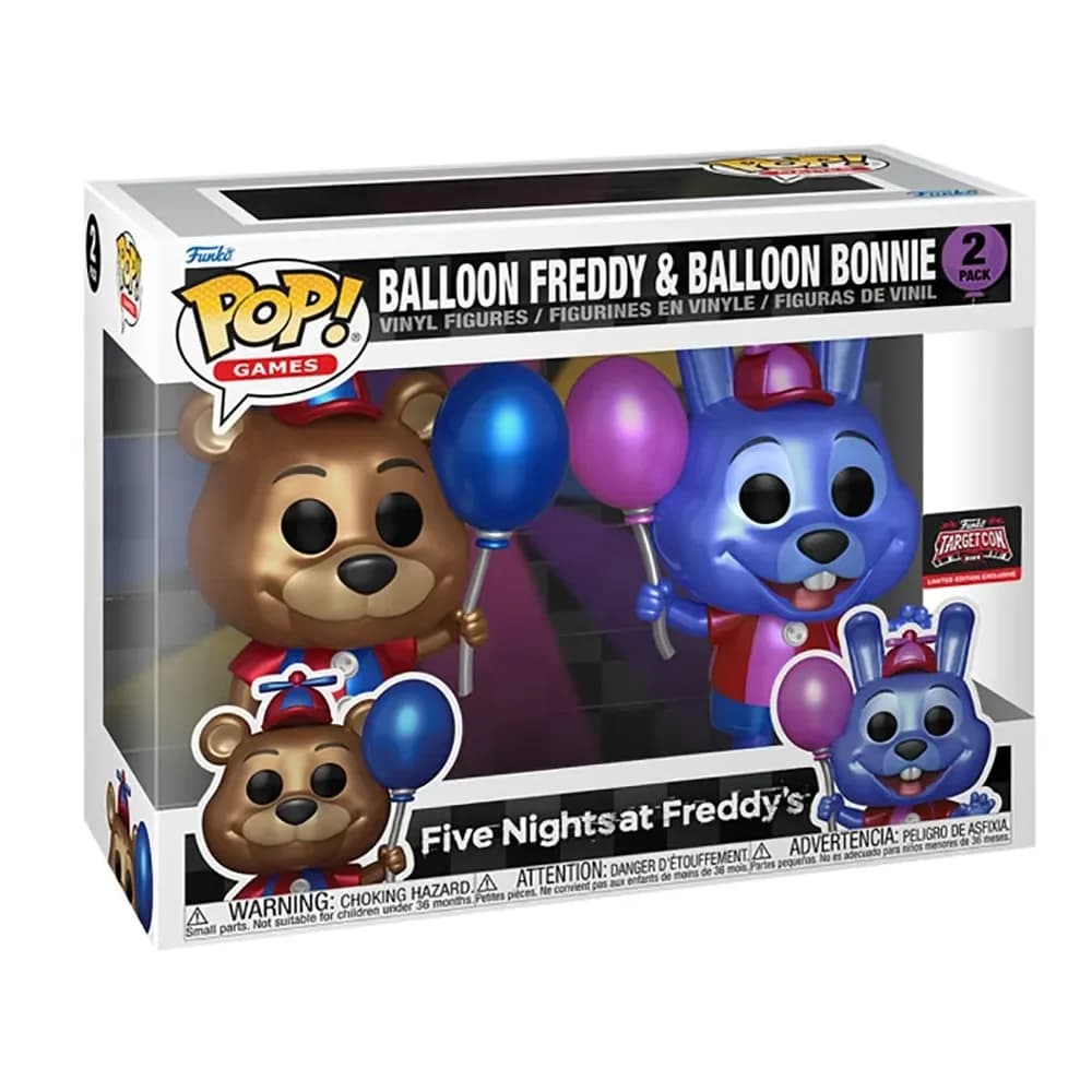 Funko POP! Games: Five Nights at Freddy's - Balloon Freddy & Balloon Bonnie (Metallic) #2Pack