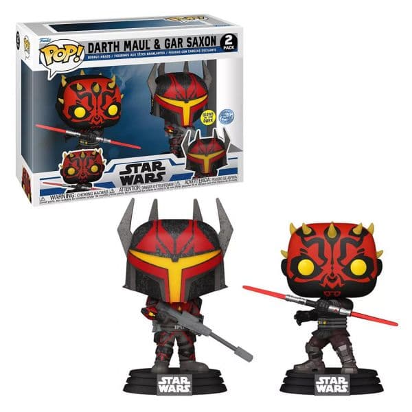 Funko POP! Star Wars - Darth Maul & Gar Saxon (GITD) (Funko Exclusive) #2Pack