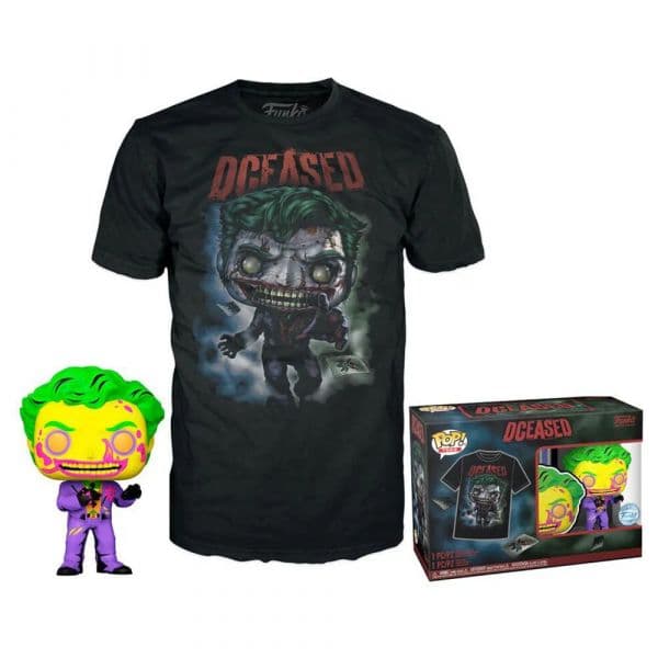 Funko Set Figura Pop & Tee DC Comics Joker T-shirt Manga Curta M Preto