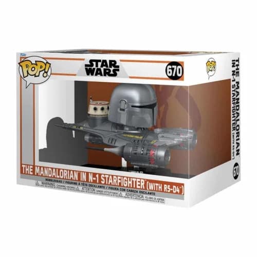 Funko POP! Star Wars - The Mandalorian in N-1 Starfighter (With R5-D4) #670