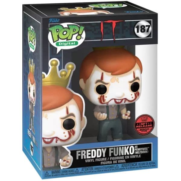 Funko POP! Digital NFT: IT - Freddy Funko as Pennywise Meltdown Exclusive #187