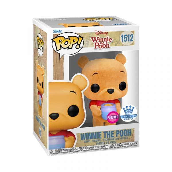 Funko POP! Disney: Winnie the Pooh - Pooh Holding Honeypot (Flocked) (Funko Exclusive) #1512