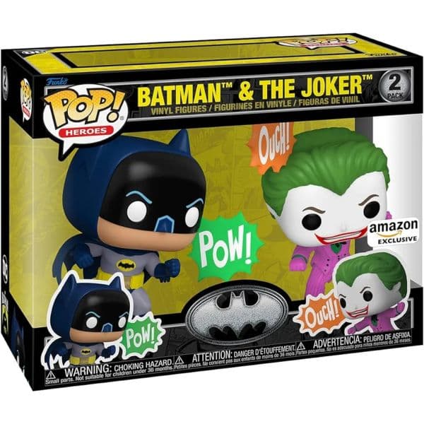 Funko POP! Heroes: DC - Batman & The Joker (Amazon Exclusive) #2Pack