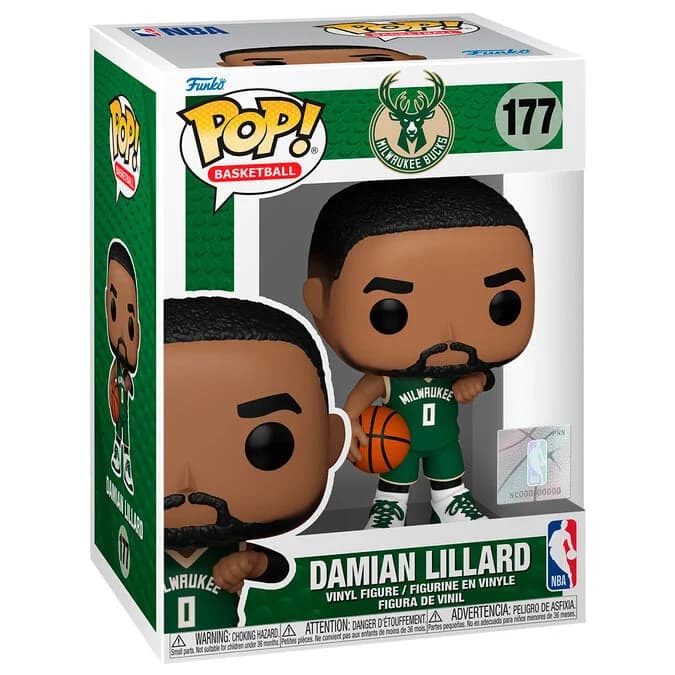 Funko POP! NBA: Milwaukee Bucks - Damian Lillard #177