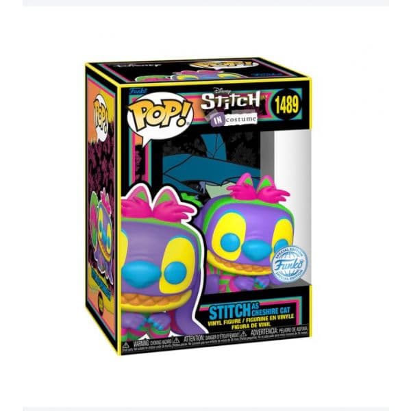 Funko POP! Disney: Stitch in Costume - Stitch as Cheshire Cat (Black Light) Exclusive #1489