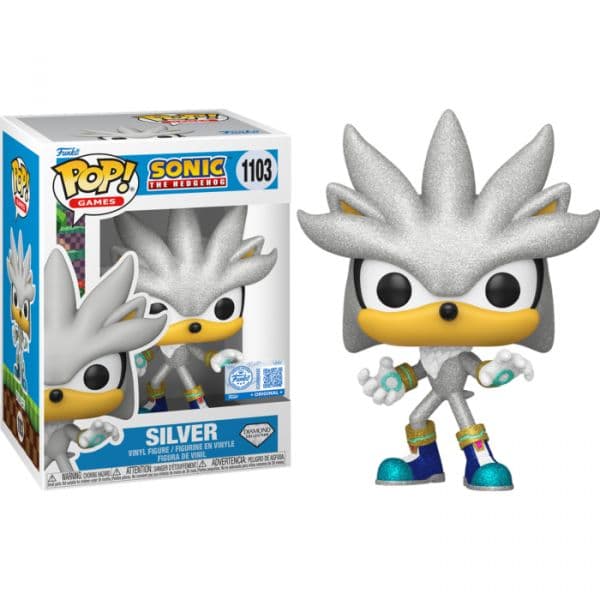 Funko POP! Games: Sonic the Hedgehog - Silver Diamond Glitter Exclusive #1103