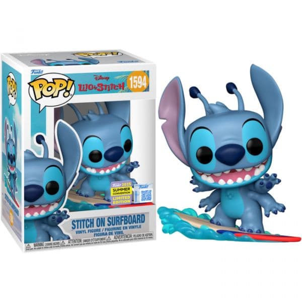 Funko POP! Disney: Lilo & Stitch - Stitch on Surfboard SDCC2025 #1594