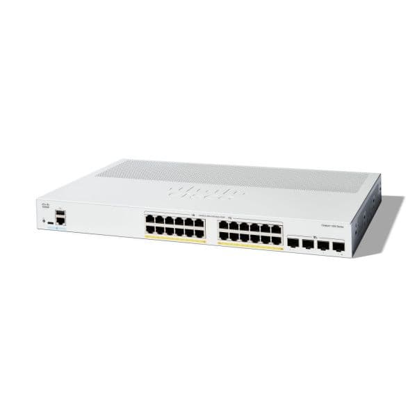 CISCO Interruptor Catalyst 1300-24P-4X L3 Administrado PoE+ 195W