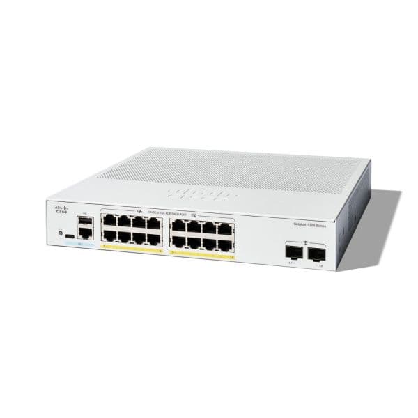 CISCO Interruptor Catalyst 1300-16P-2G / L3 / 16x PoE+ 120W + 2x SFP