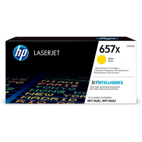 HP Toner 657X High Yield Yellow CF472X